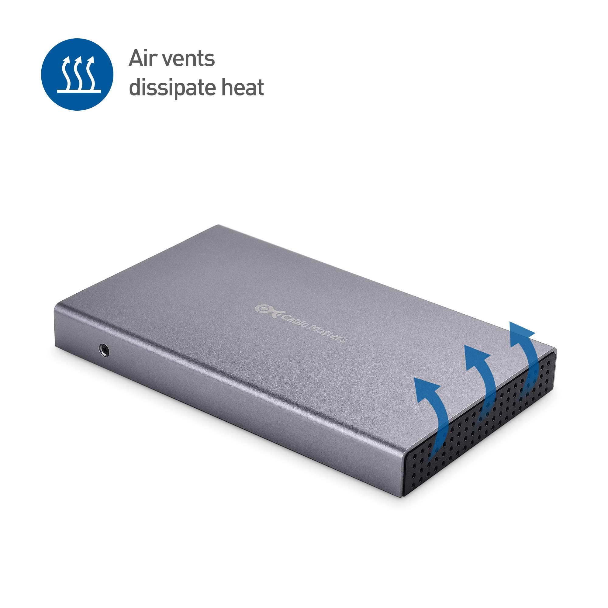 WD Blue 1TB SATA SSD + Cable Matters ケース Cable Matters Premium Aluminum 10Gbps Gen 2 USB C Hard Drive